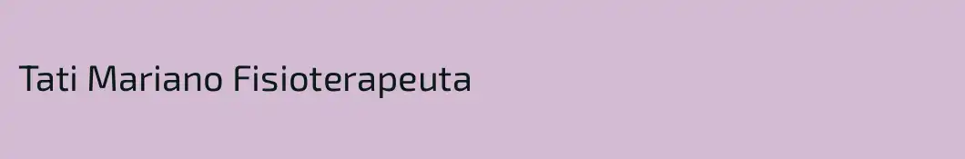 Tati Mariano Fisioterapeuta